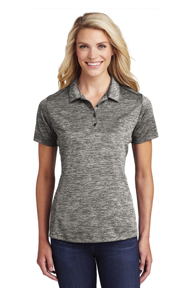 Sport-Tek LST590 Ladies PosiCharge Electric Heather Polo in 