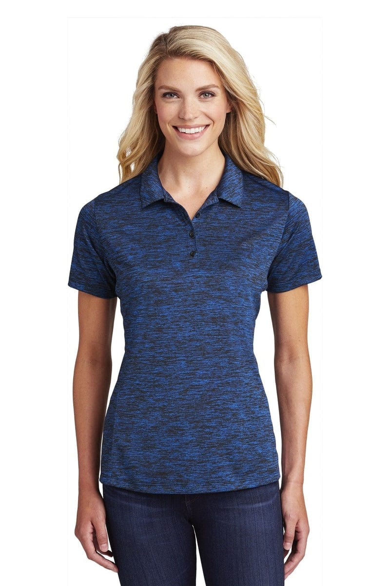 Sport-Tek LST590 Ladies PosiCharge Electric Heather Polo in 