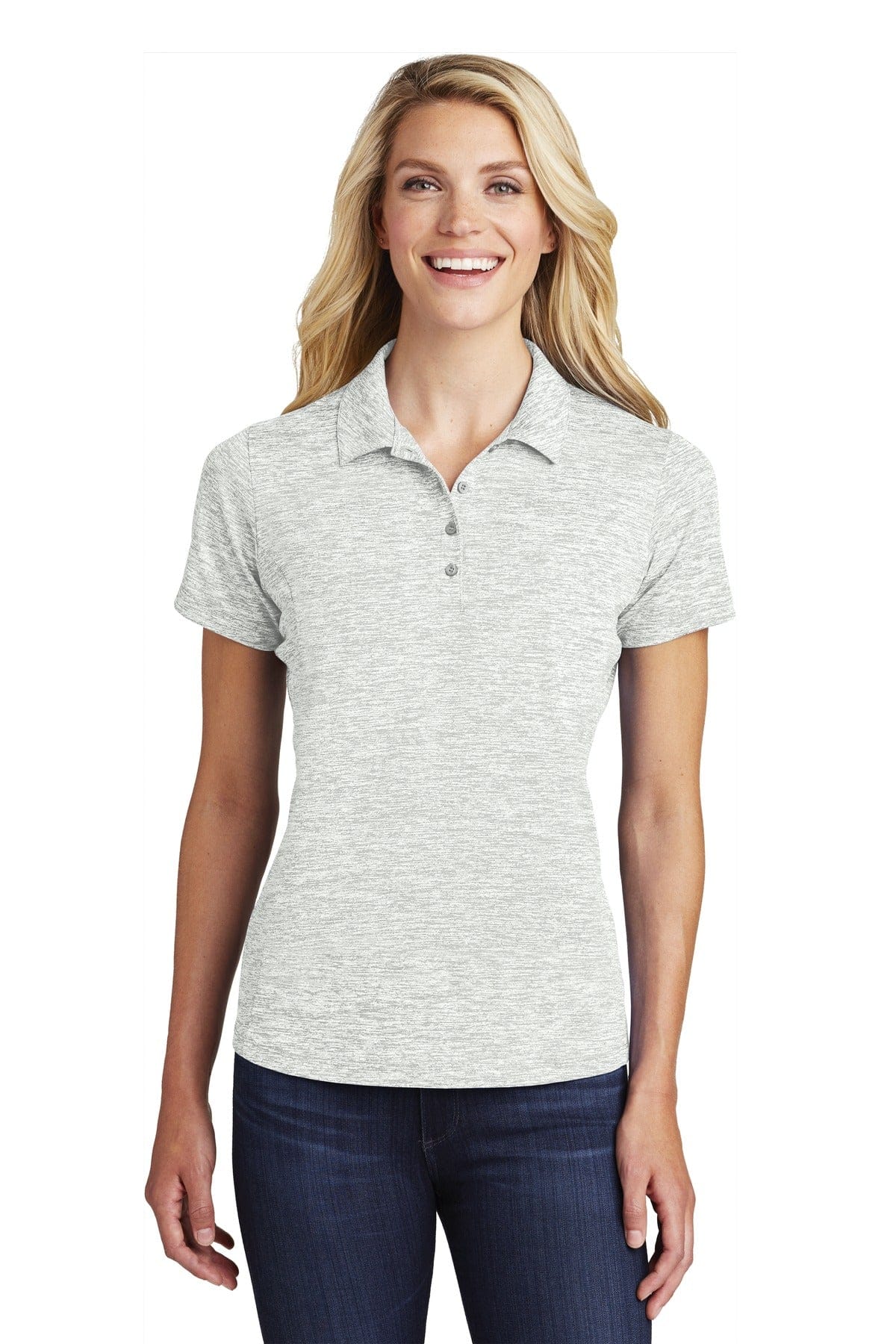 Sport-Tek Polos/Knits Sport-Tek LST590 Ladies PosiCharge Electric Heather Polo