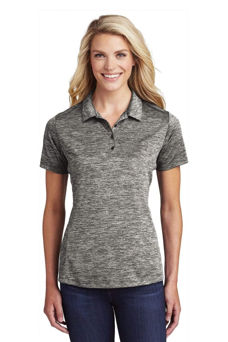 Sport-Tek LST590 Ladies PosiCharge Electric Heather Polo in 
