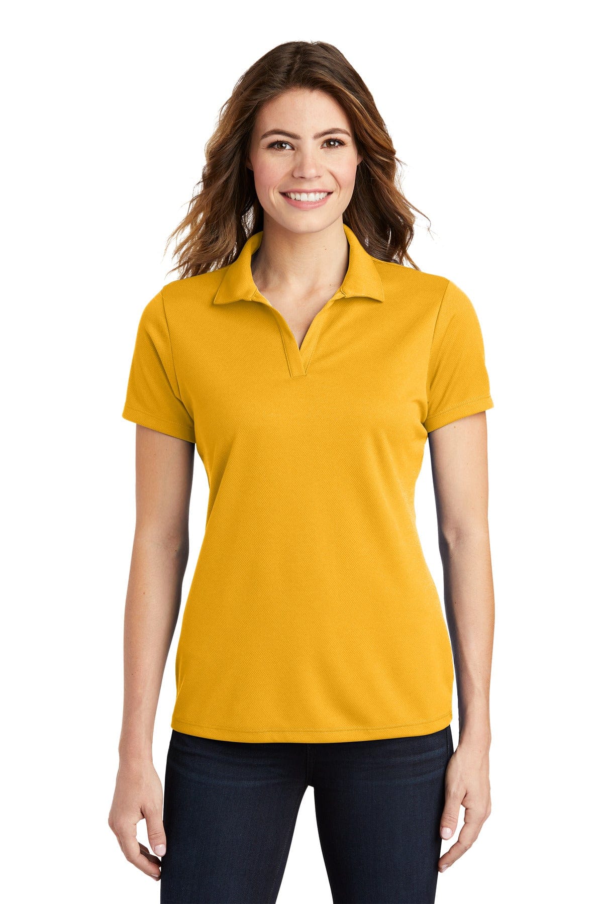 Sport-Tek Polos/Knits XS / Gold Sport-Tek LST640 Ladies PosiCharge RacerMesh Polo