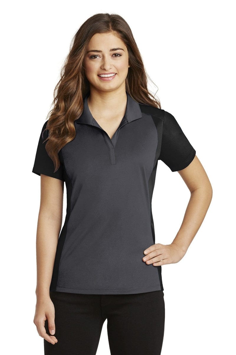 Sport-Tek LST652 Ladies Colorblock Micropique Sport-Wick Polo in 