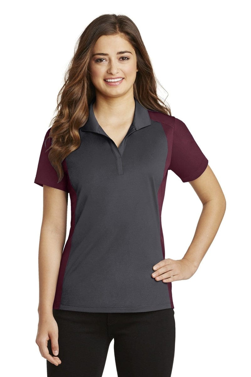 Sport-Tek LST652 Ladies Colorblock Micropique Sport-Wick Polo in 
