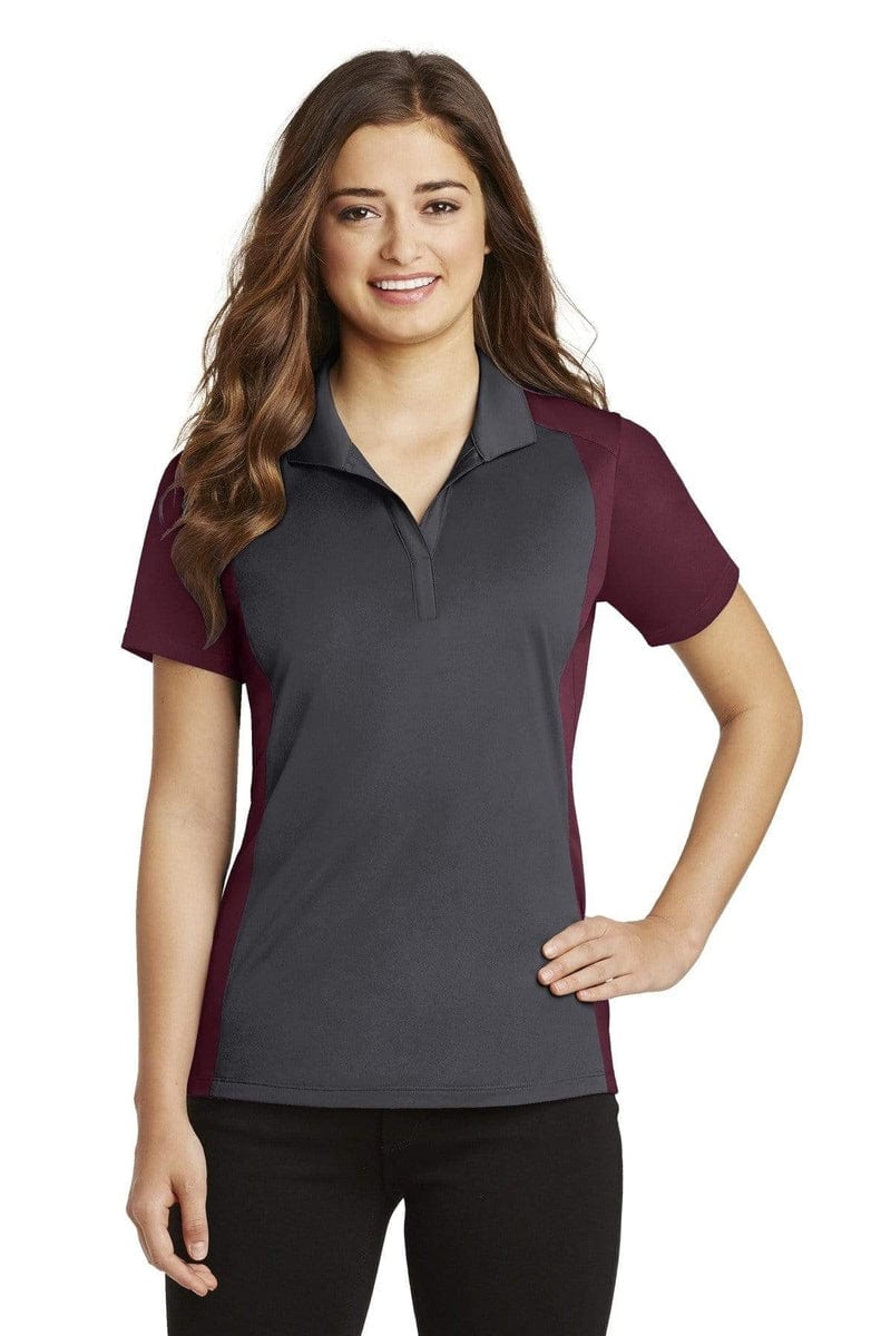 Sport-Tek LST652 Ladies Colorblock Micropique Sport-Wick Polo in 