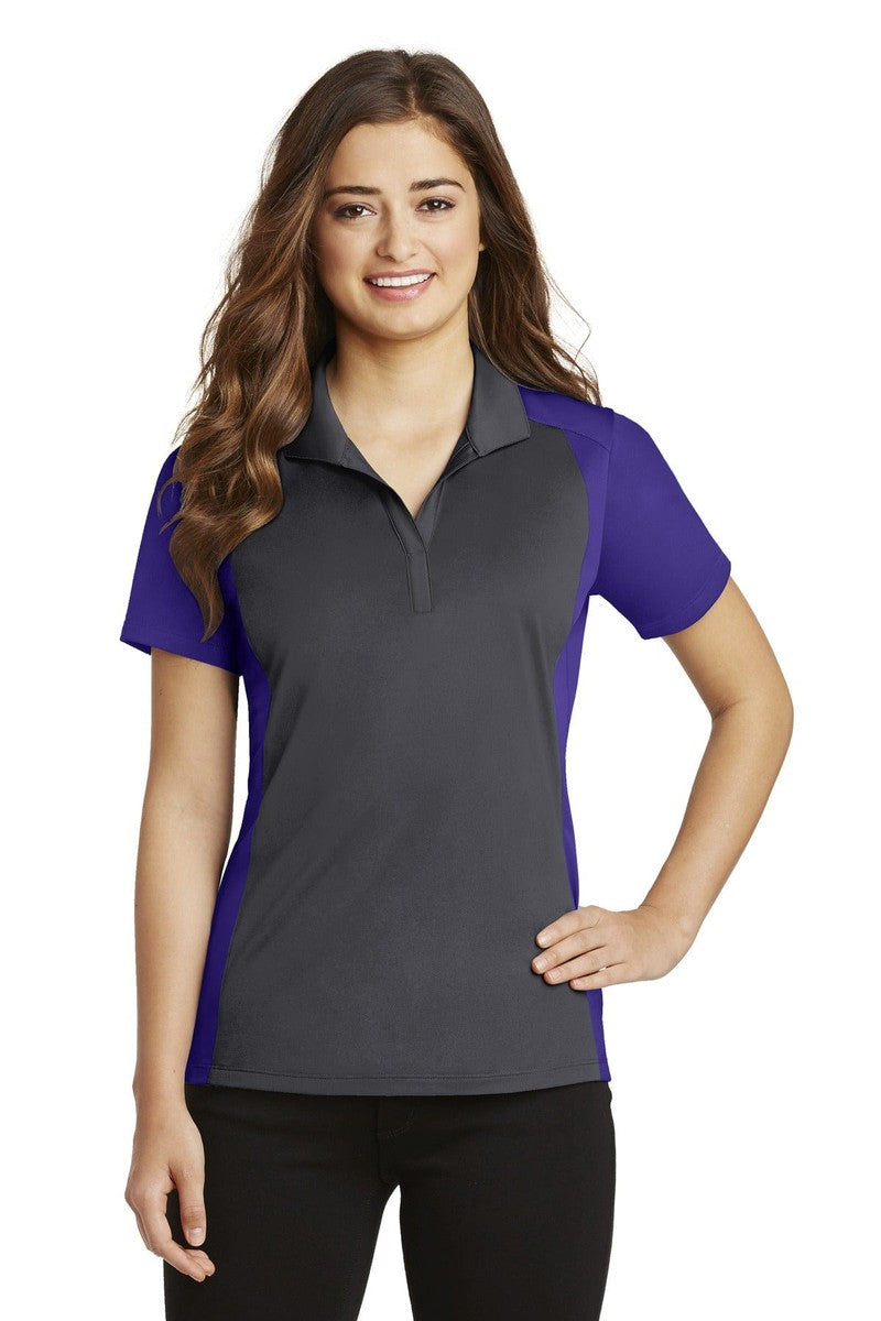 Sport-Tek LST652 Ladies Colorblock Micropique Sport-Wick Polo in 