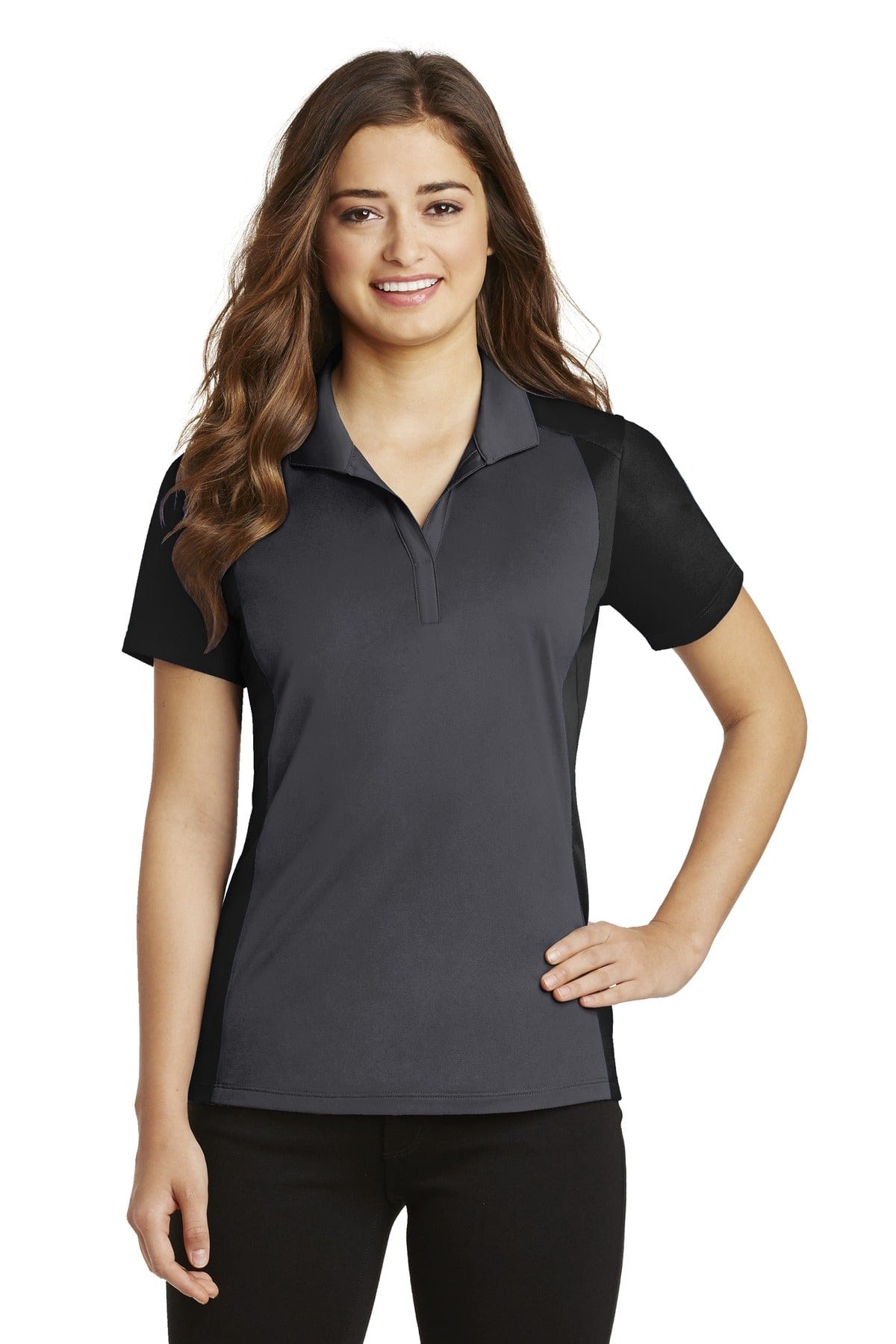Sport-Tek Polos/Knits Sport-Tek LST652 Ladies Colorblock Micropique Sport-Wick Polo