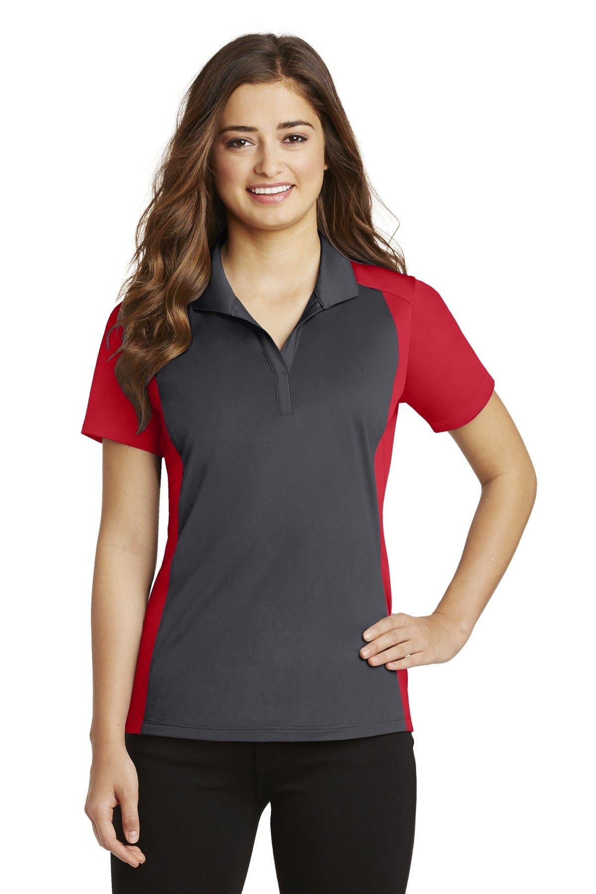 Sport-Tek Polos/Knits Sport-Tek LST652 Ladies Colorblock Micropique Sport-Wick Polo