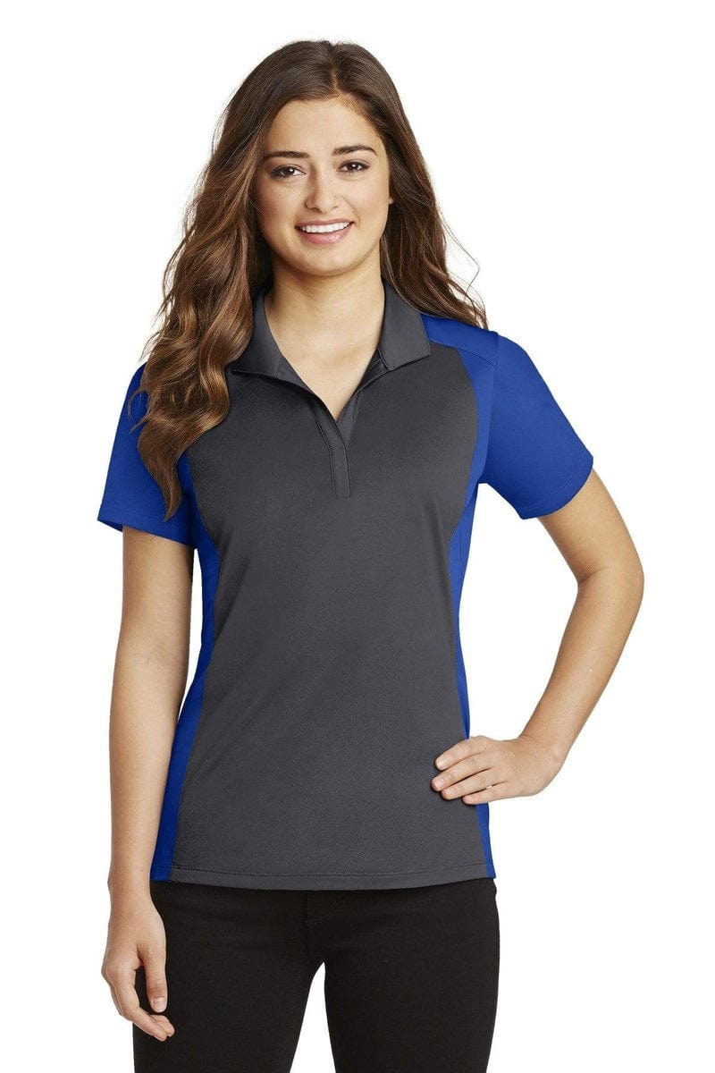 Sport-Tek LST652 Ladies Colorblock Micropique Sport-Wick Polo in 