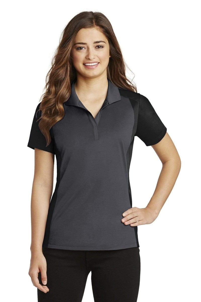 Sport-Tek LST652 Ladies Colorblock Micropique Sport-Wick Polo in 