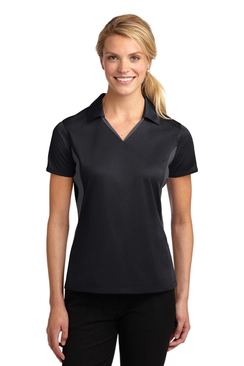 Sport-Tek LST655 Ladies Side Blocked Micropique Sport-Wick Polo in 
