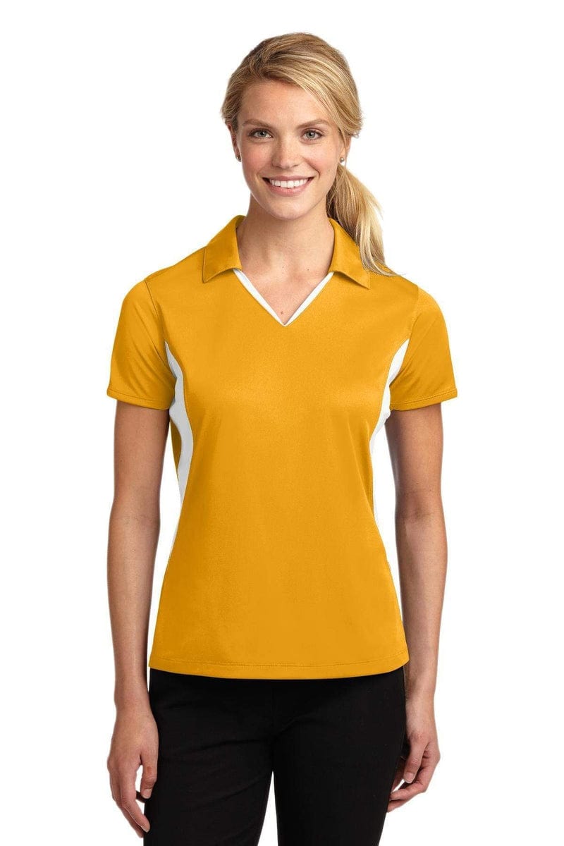 Sport-Tek LST655 Ladies Side Blocked Micropique Sport-Wick Polo in 
