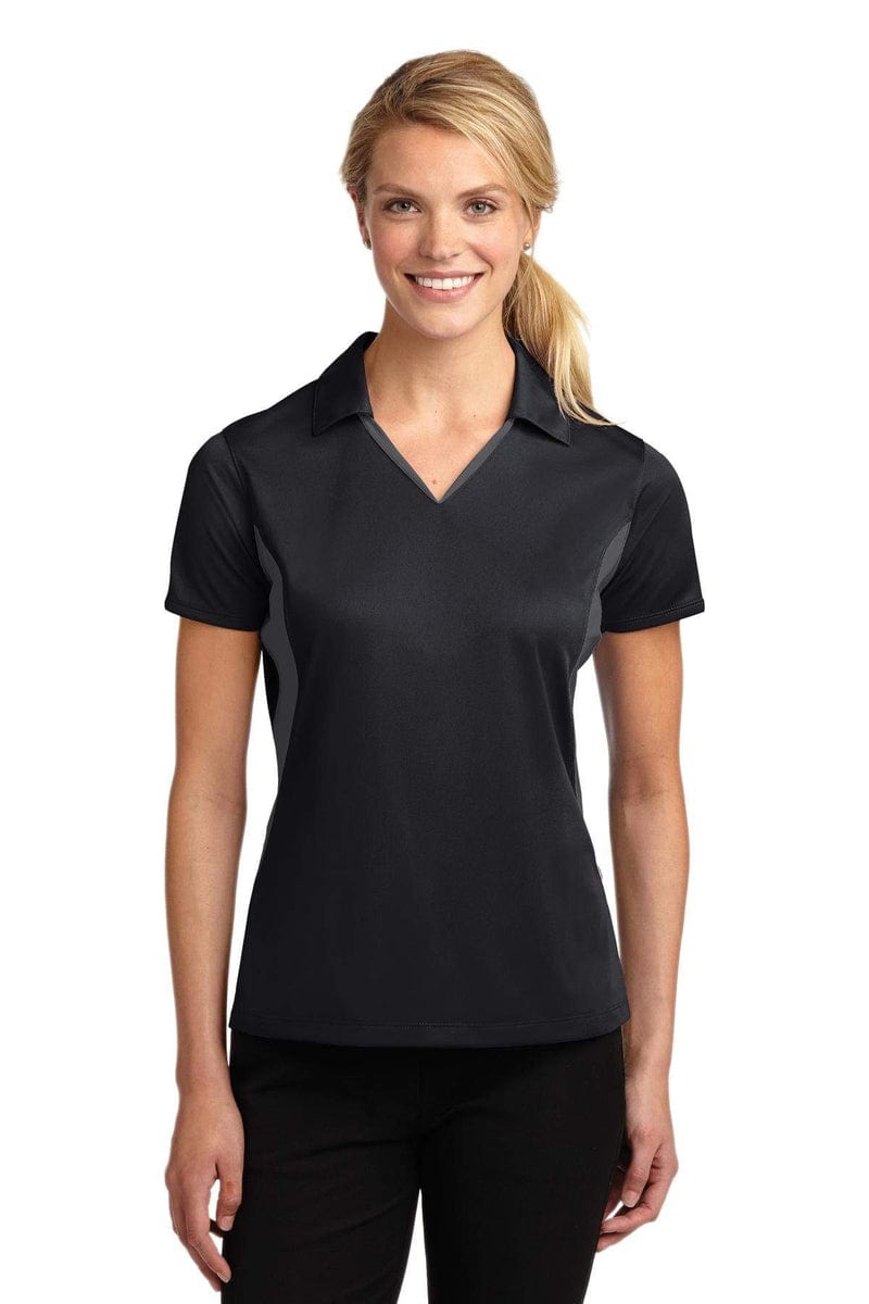 Sport-Tek LST655 Ladies Side Blocked Micropique Sport-Wick Polo in 