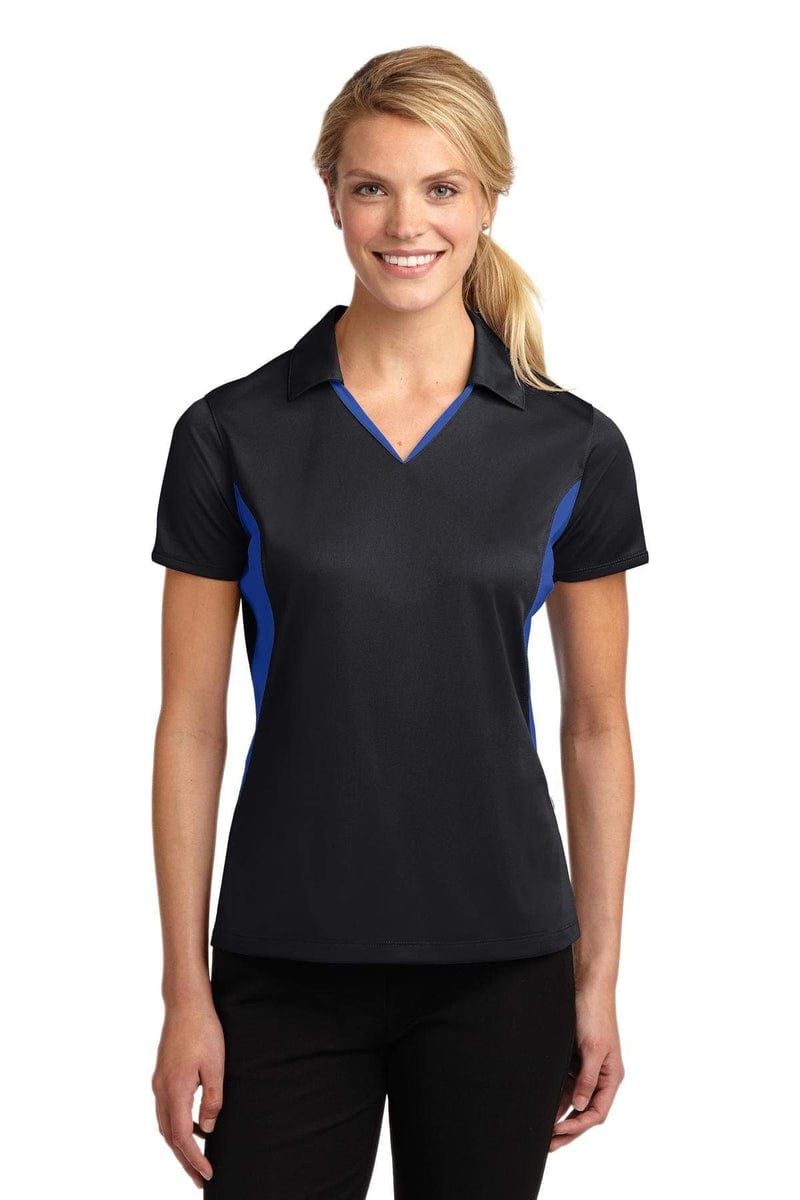 Sport-Tek LST655 Ladies Side Blocked Micropique Sport-Wick Polo in 