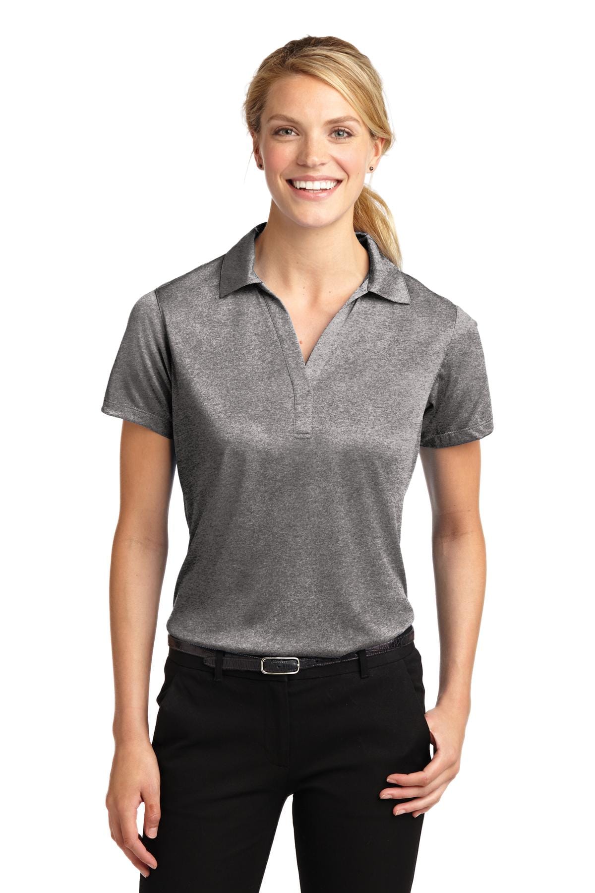 Sport-Tek Polos/Knits Sport-Tek LST660 Ladies Heather Contender Polo