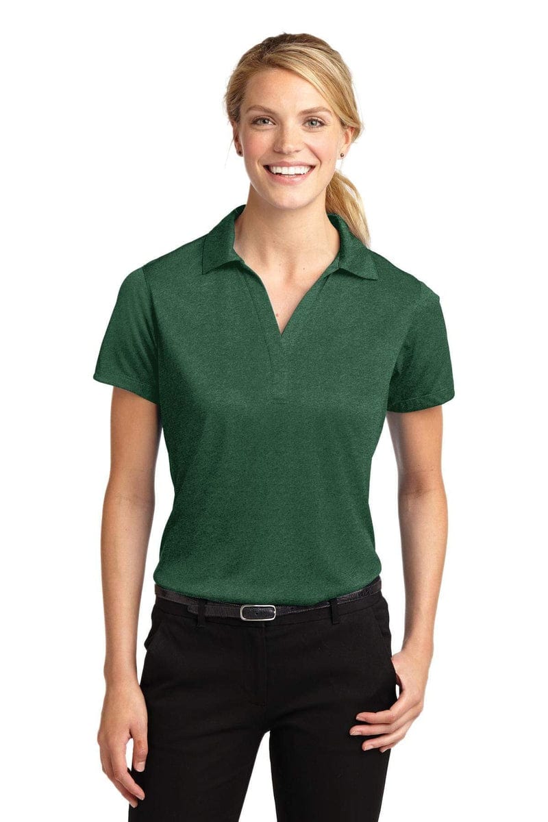 Sport-Tek LST660 Ladies Heather Contender Polo in 