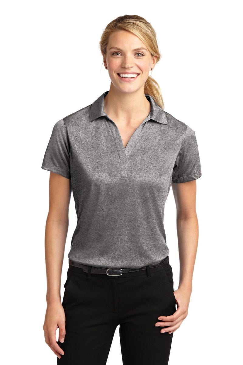 Sport-Tek LST660 Ladies Heather Contender Polo in 