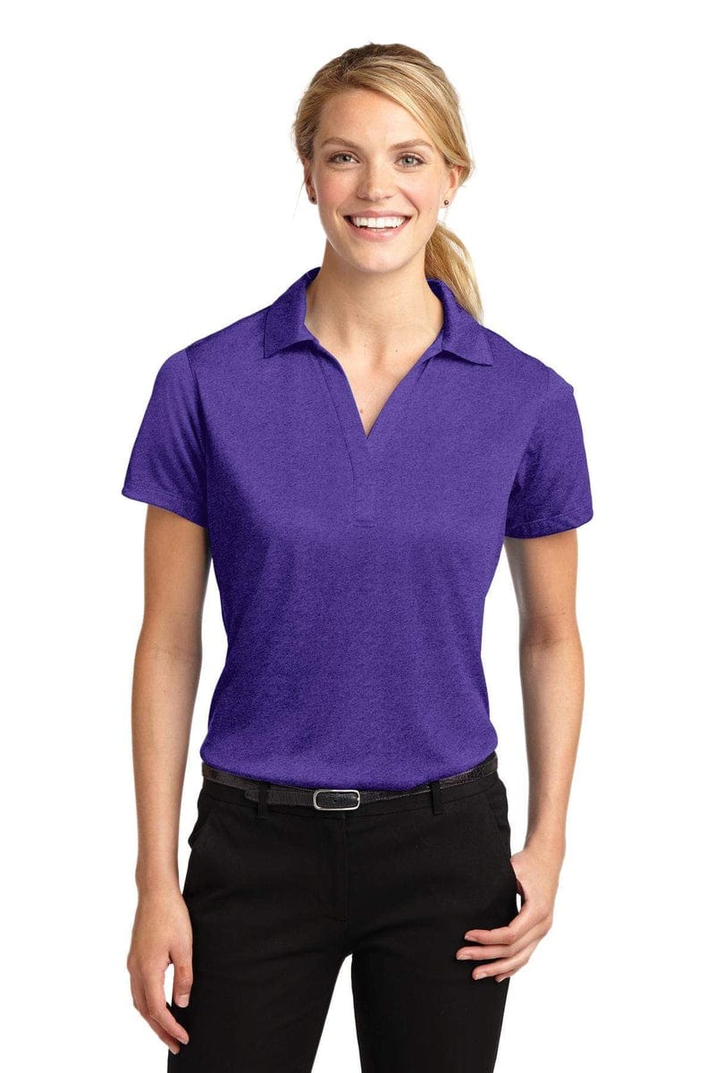 Sport-Tek LST660 Ladies Heather Contender Polo in 