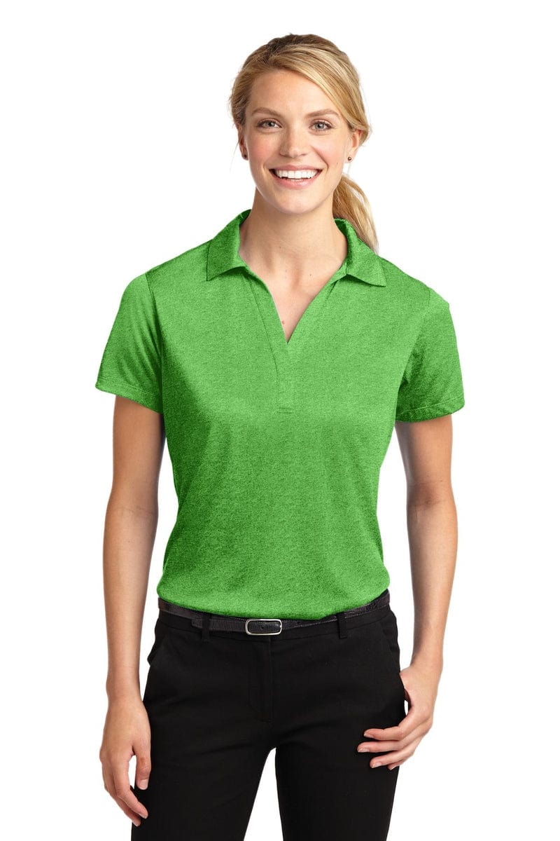 Sport-Tek LST660 Ladies Heather Contender Polo in 