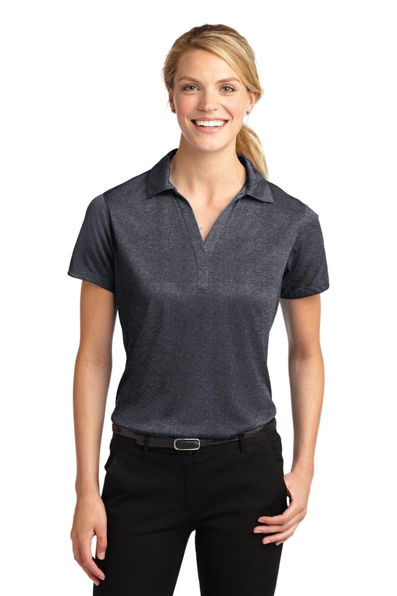 Sport-Tek LST660 Ladies Heather Contender Polo in 