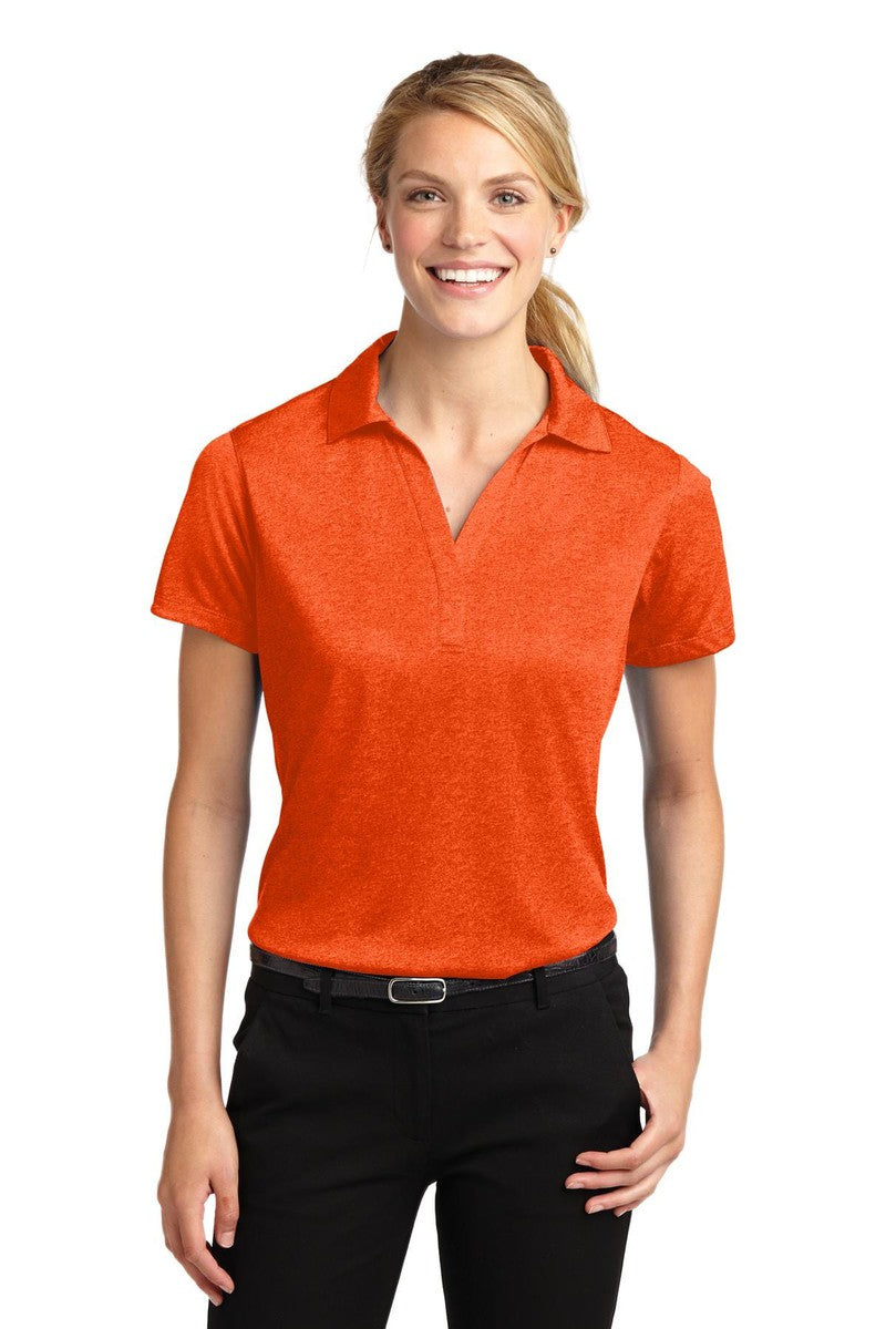 Sport-Tek LST660 Ladies Heather Contender Polo in 