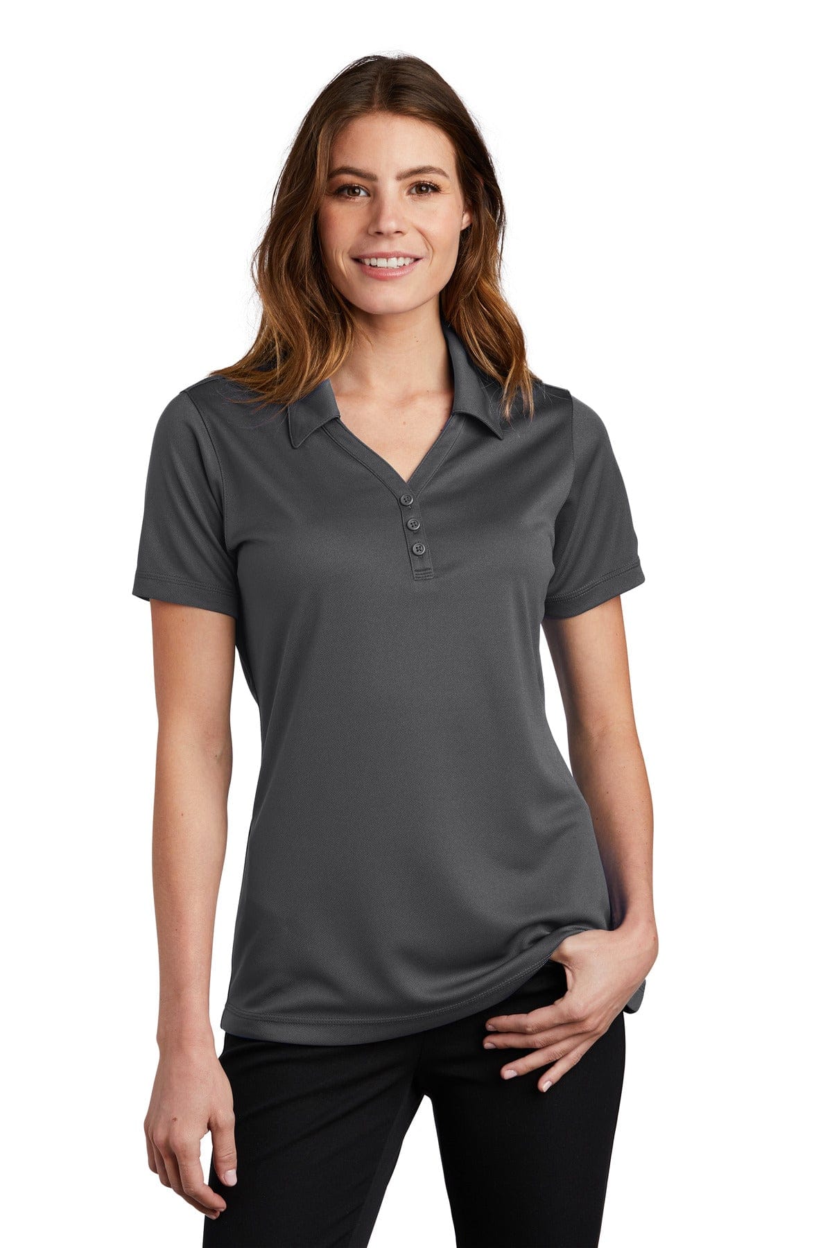 Sport-Tek Polos/Knits XS / Iron Grey Sport-Tek LST680 Ladies PosiCharge Micro-Mesh Polo