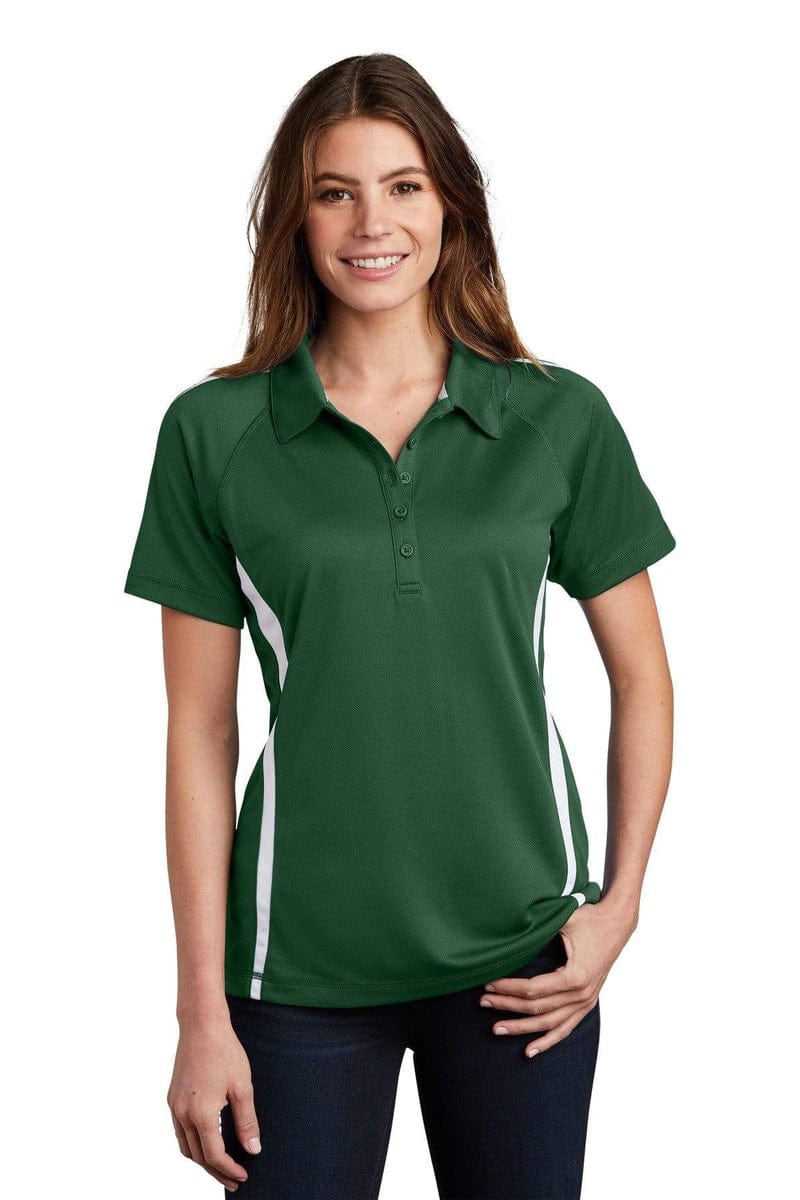 Sport-Tek LST685 Ladies PosiCharge Micro-Mesh Colorblock Polo in 