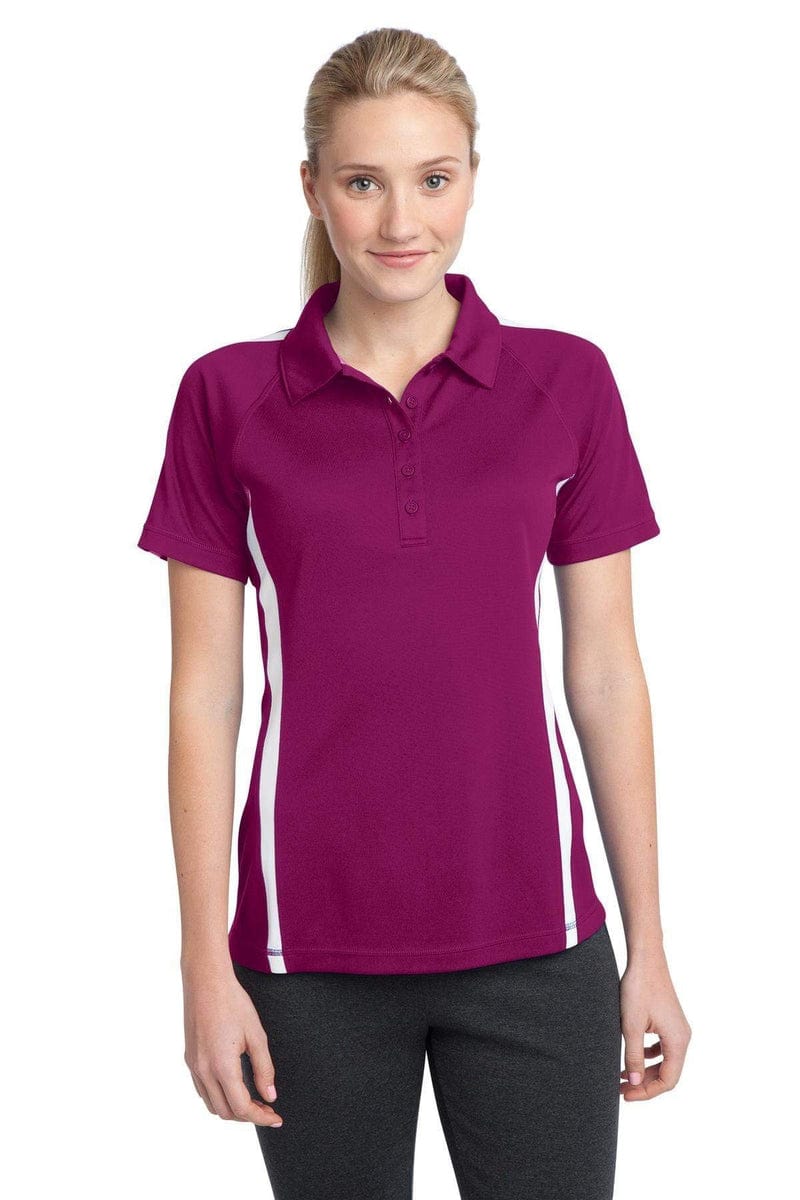 Sport-Tek LST685 Ladies PosiCharge Micro-Mesh Colorblock Polo in 