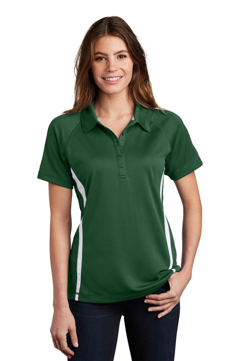 Sport-Tek LST685 Ladies PosiCharge Micro-Mesh Colorblock Polo in 