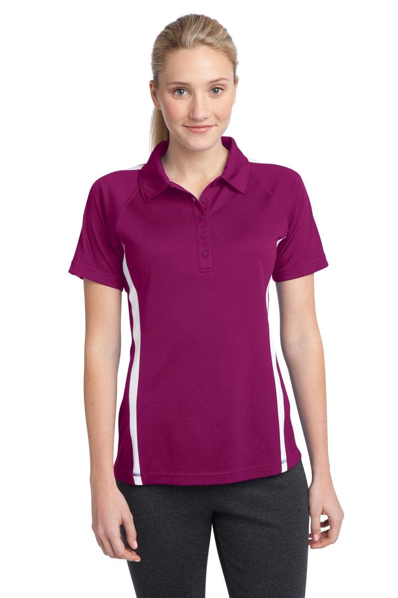 Sport-Tek LST685 Ladies PosiCharge Micro-Mesh Colorblock Polo in 