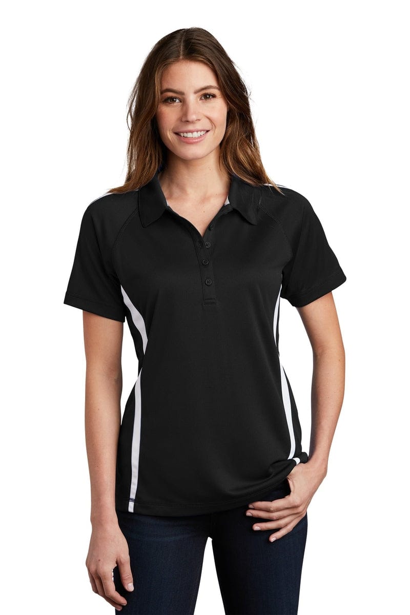 Sport-Tek LST685 Ladies PosiCharge Micro-Mesh Colorblock Polo in 