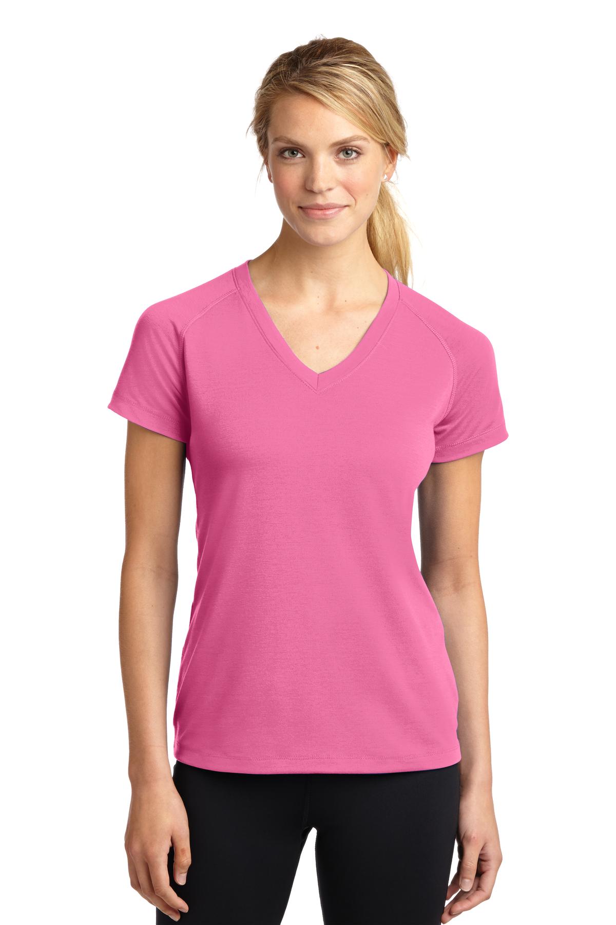 Sport-Tek LST700 Ladies Ultimate Performance V-Neck in 