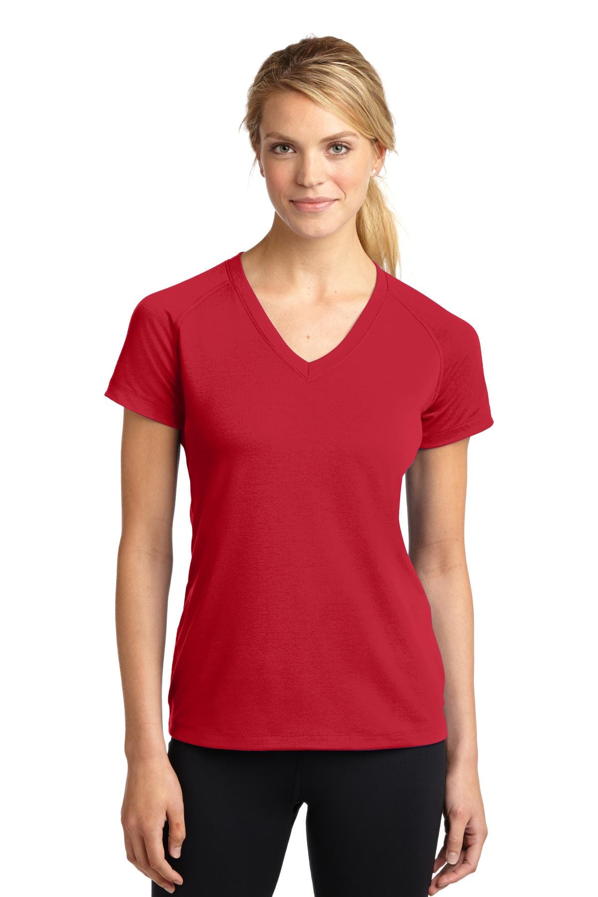 Sport-Tek T-Shirts XS / True Red Sport-Tek LST700 Ladies Ultimate Performance V-Neck
