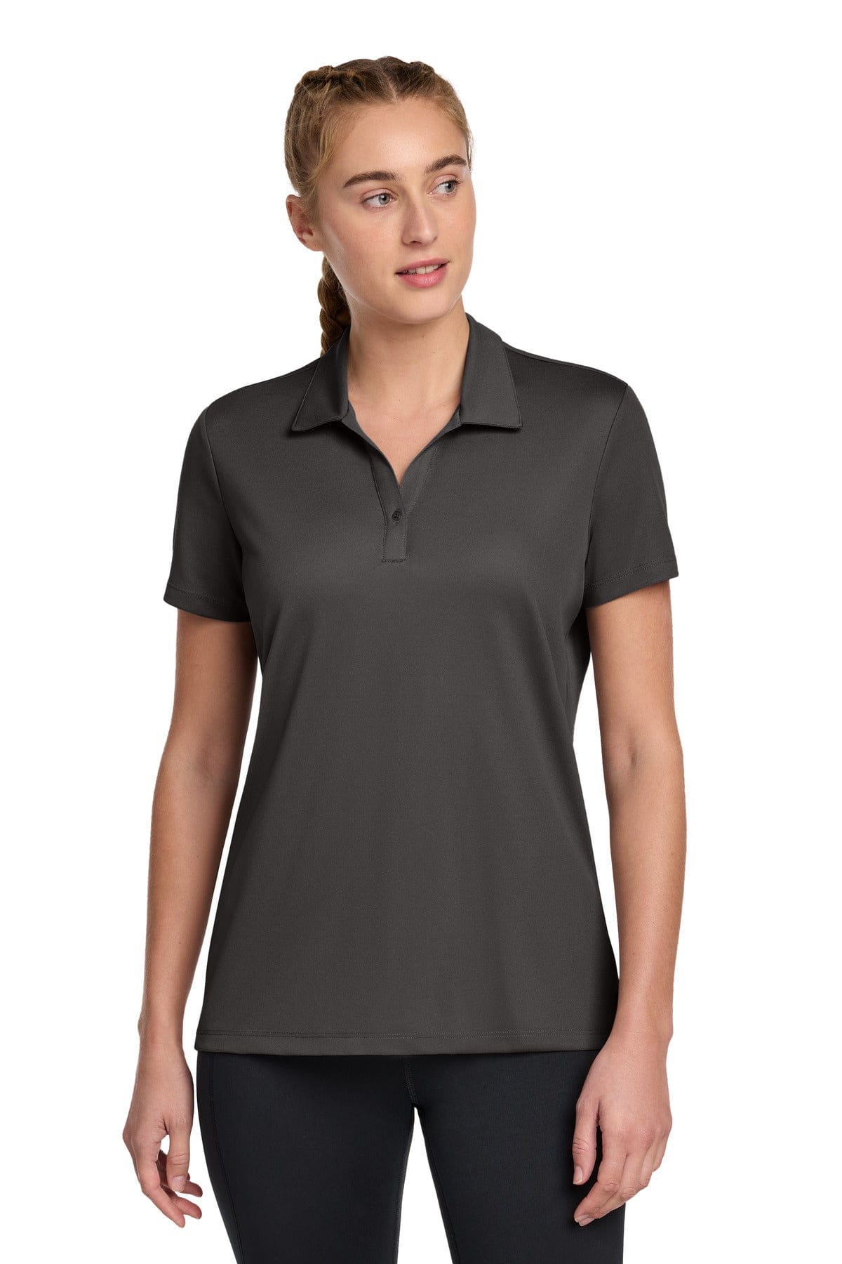 Sport-Tek LST740 Women's UV Micropique Polo in Graphite