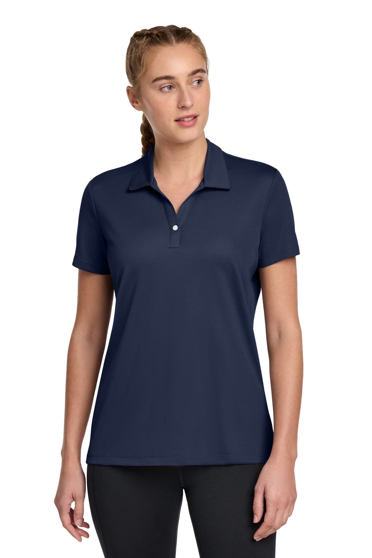 Sport-Tek LST740 Women's UV Micropique Polo in True Navy