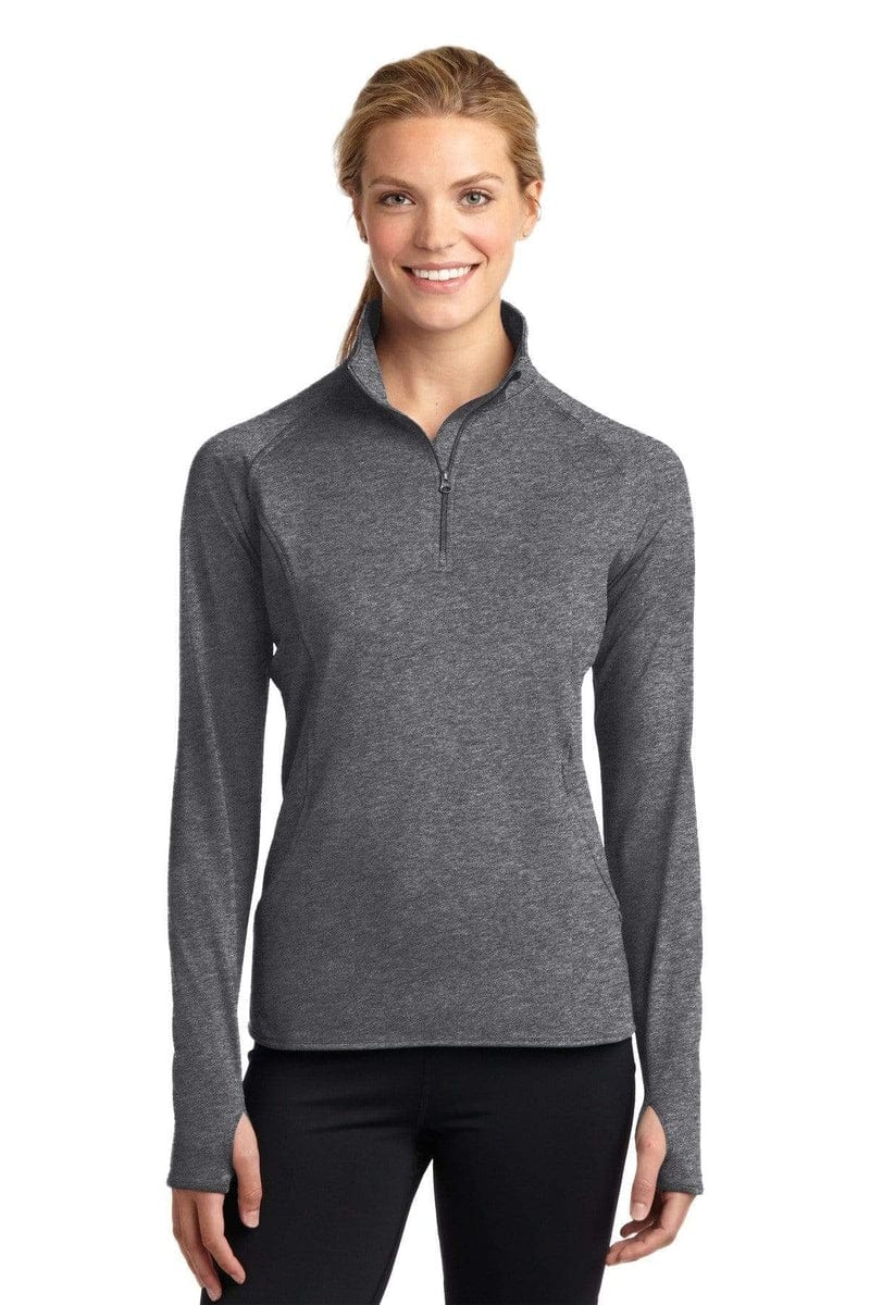 Sport-Tek Ladies Sport-Wick Stretch 1/2-Zip Pullover. LST850. in 