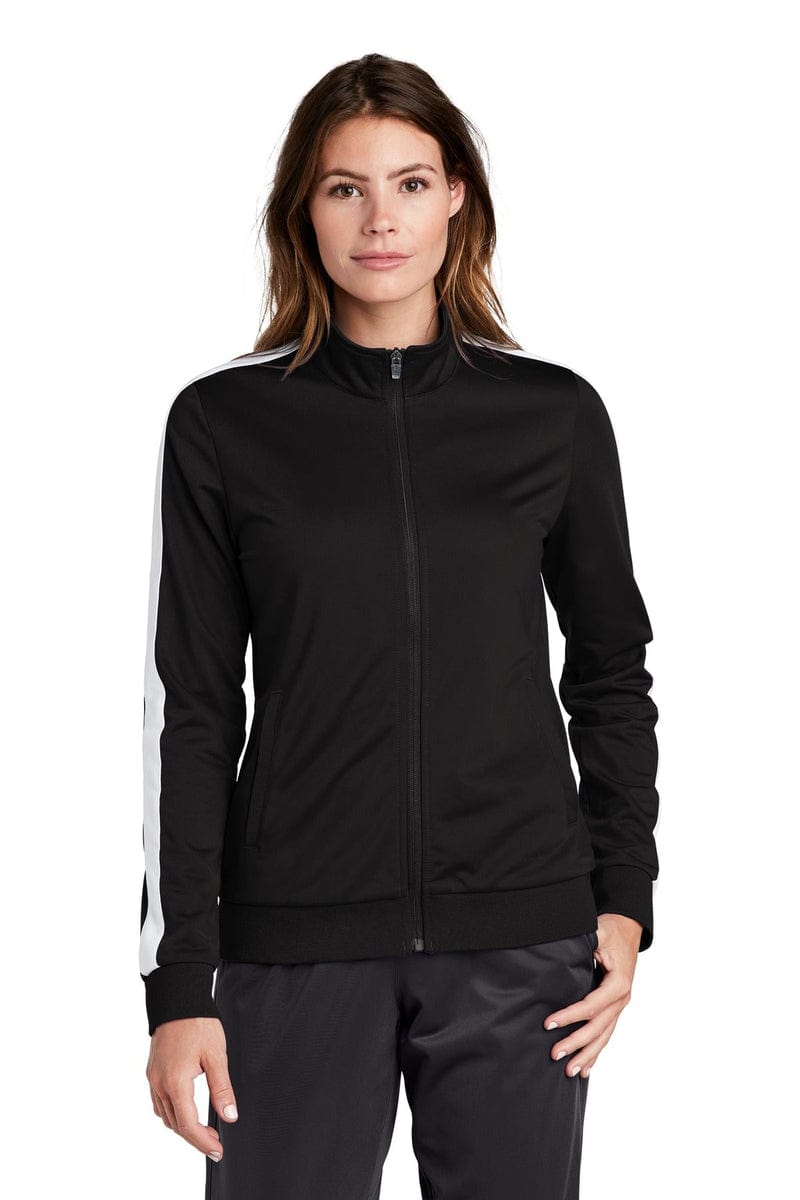 Sport-Tek LST94 Ladies Tricot Track Jacket in 