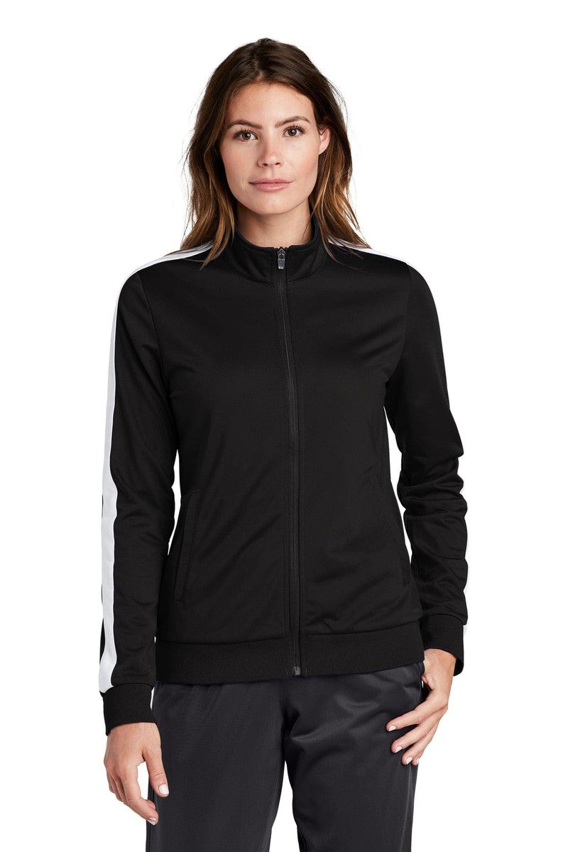 Sport-Tek LST94 Ladies Tricot Track Jacket in 