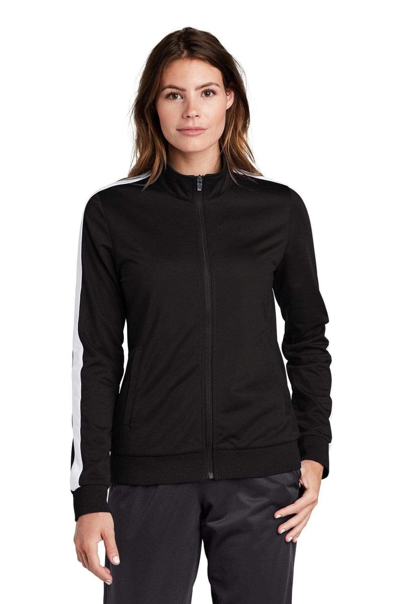 Sport-Tek LST94 Ladies Tricot Track Jacket in 