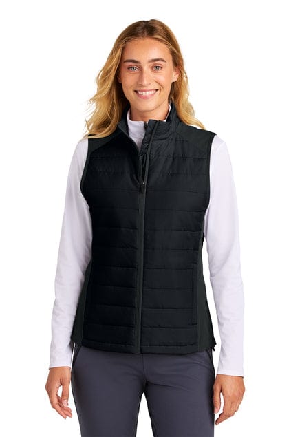 Sport-Tek LST941 Women's Teknical Hybrid Vest in Black