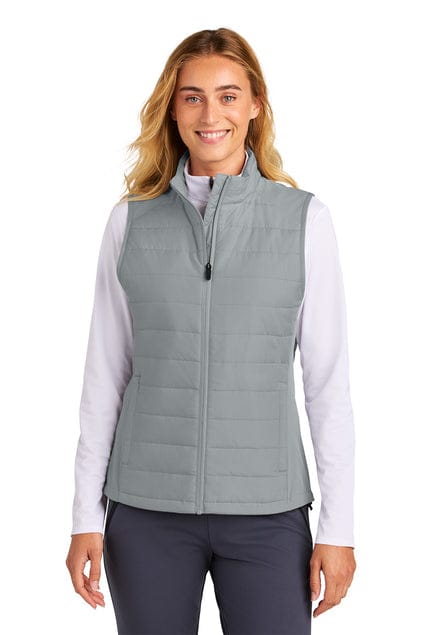 Sport-Tek LST941 Women's Teknical Hybrid Vest in Silver