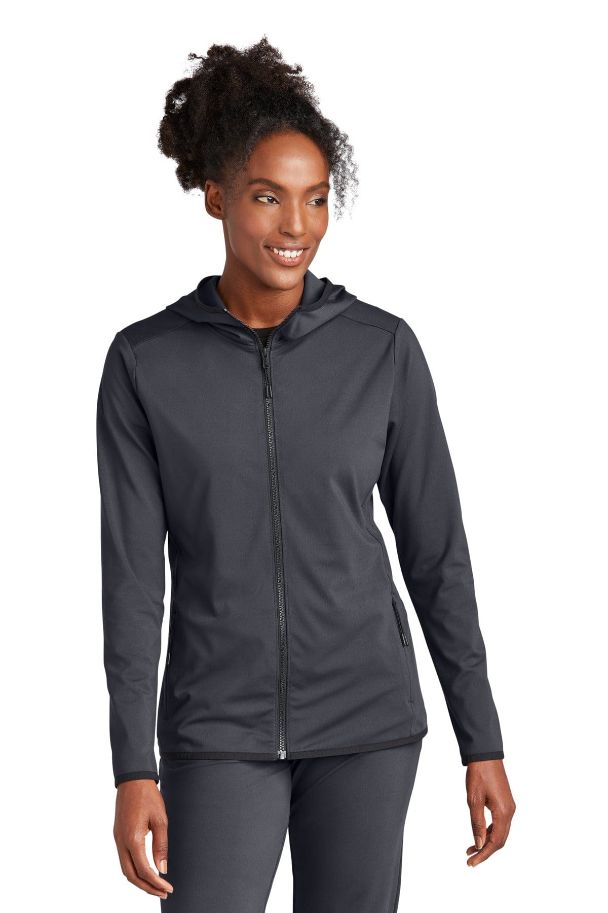 Sport-Tek Ladies Circuit Hooded Full-Zip LST870 in 