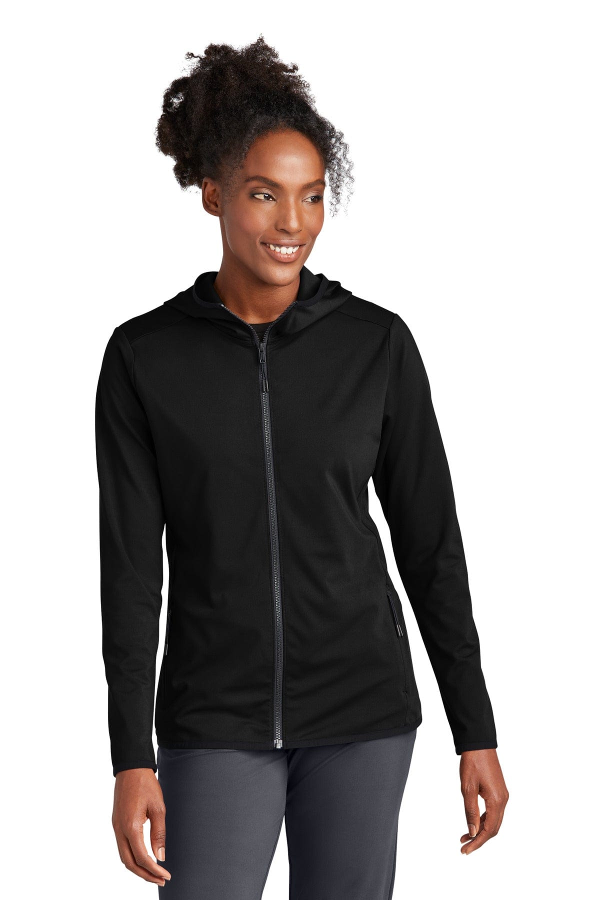 Sport-Tek Ladies Circuit Hooded Full-Zip LST870 in 