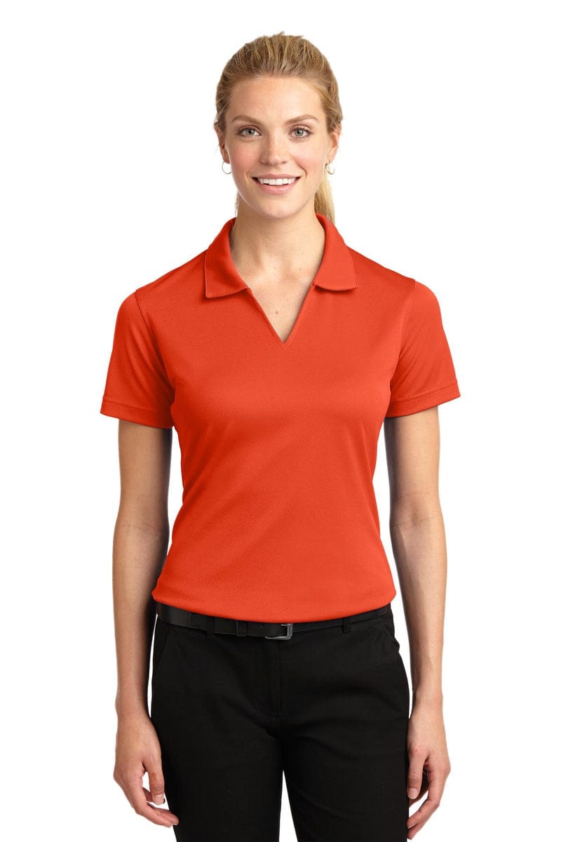 Sport-Tek Ladies Dri-Mesh V-Neck Polo. L469, Basic Colors in 