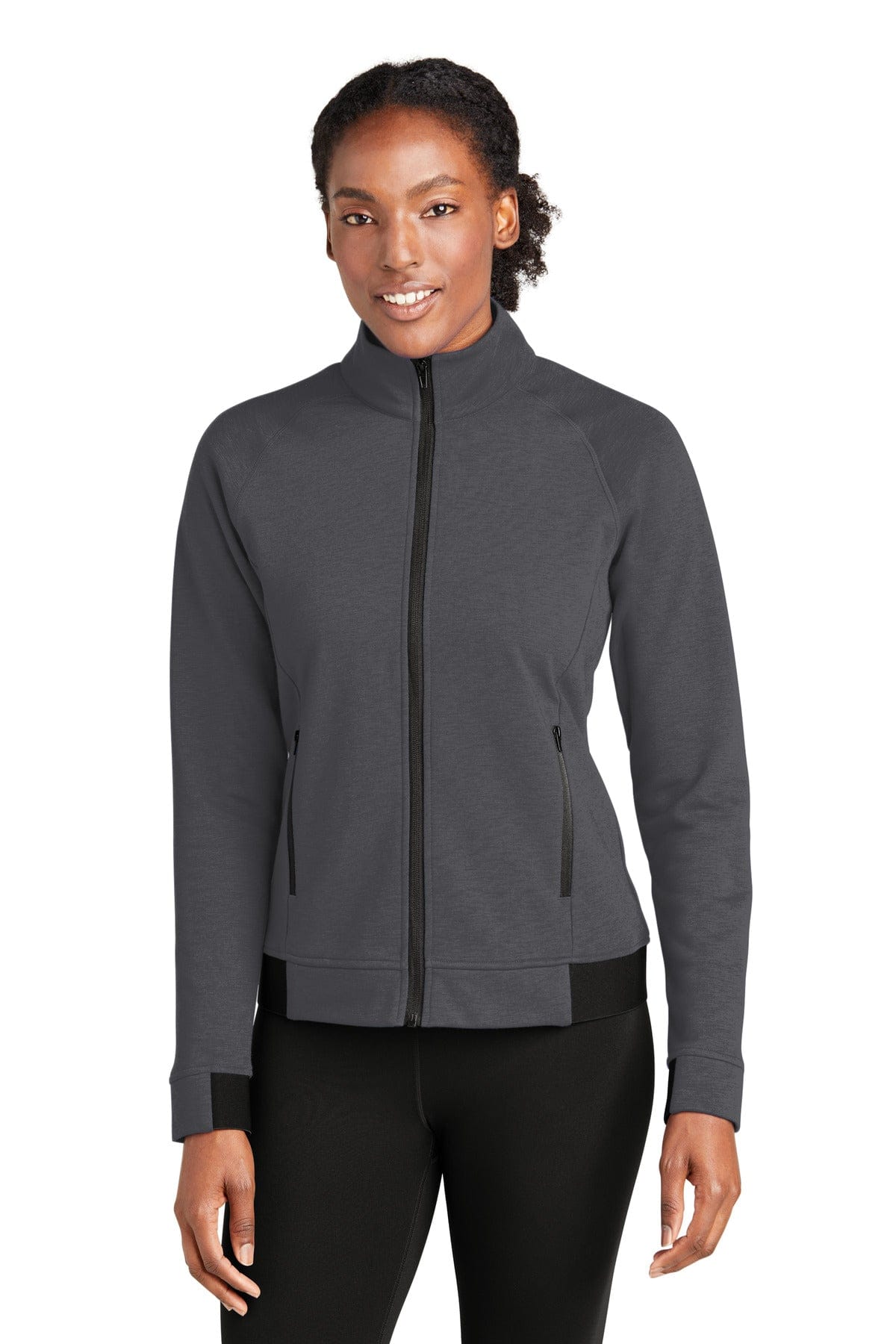 Sport-Tek Ladies PosiCharge Strive Full-Zip | LST570 in Graphite