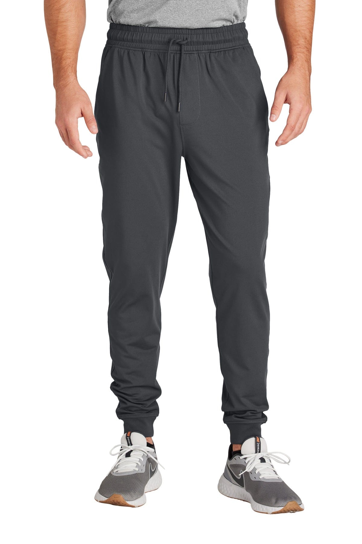 Sport-Tek PST858 Sport-Wick Stretch Jogger in Charcoal Grey