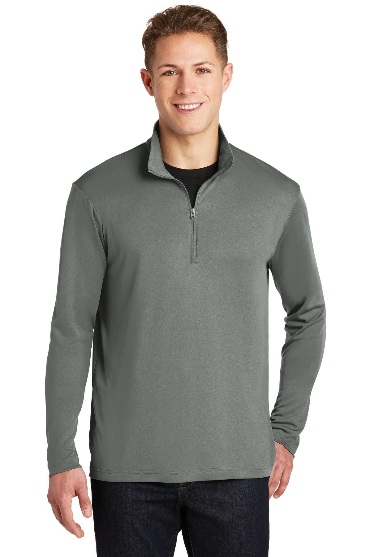 Sport-Tek Sweatshirts/Fleece XS / Grey Concrete Sport-Tek PosiCharge Competitor 1/4-Zip Pullover. ST357