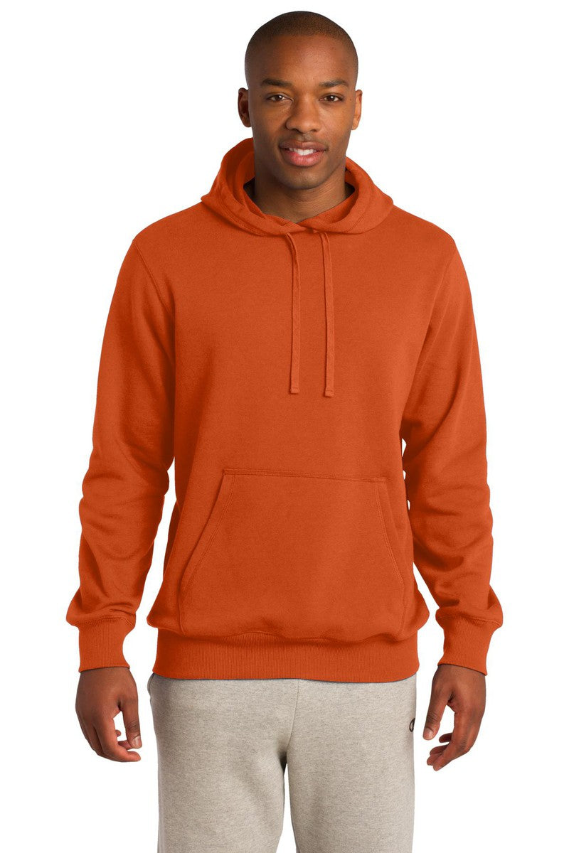 Sport-Tek Pullover Hooded Sweatshirt. ST254 in Deep Orange