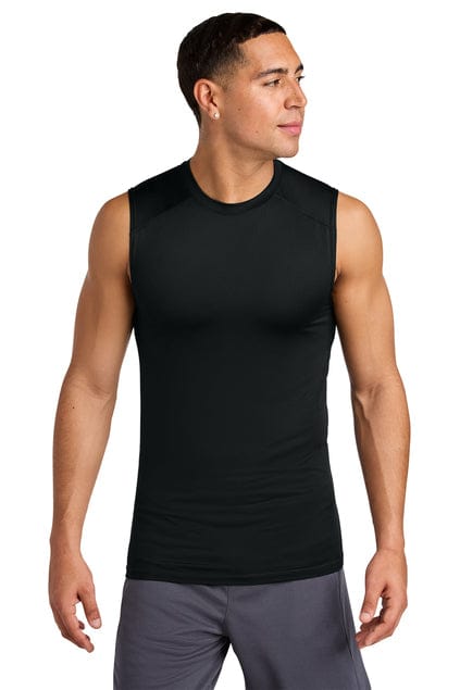 Sport-Tek ST121SL PosiCharge Compression Sleeveless Tee in Black