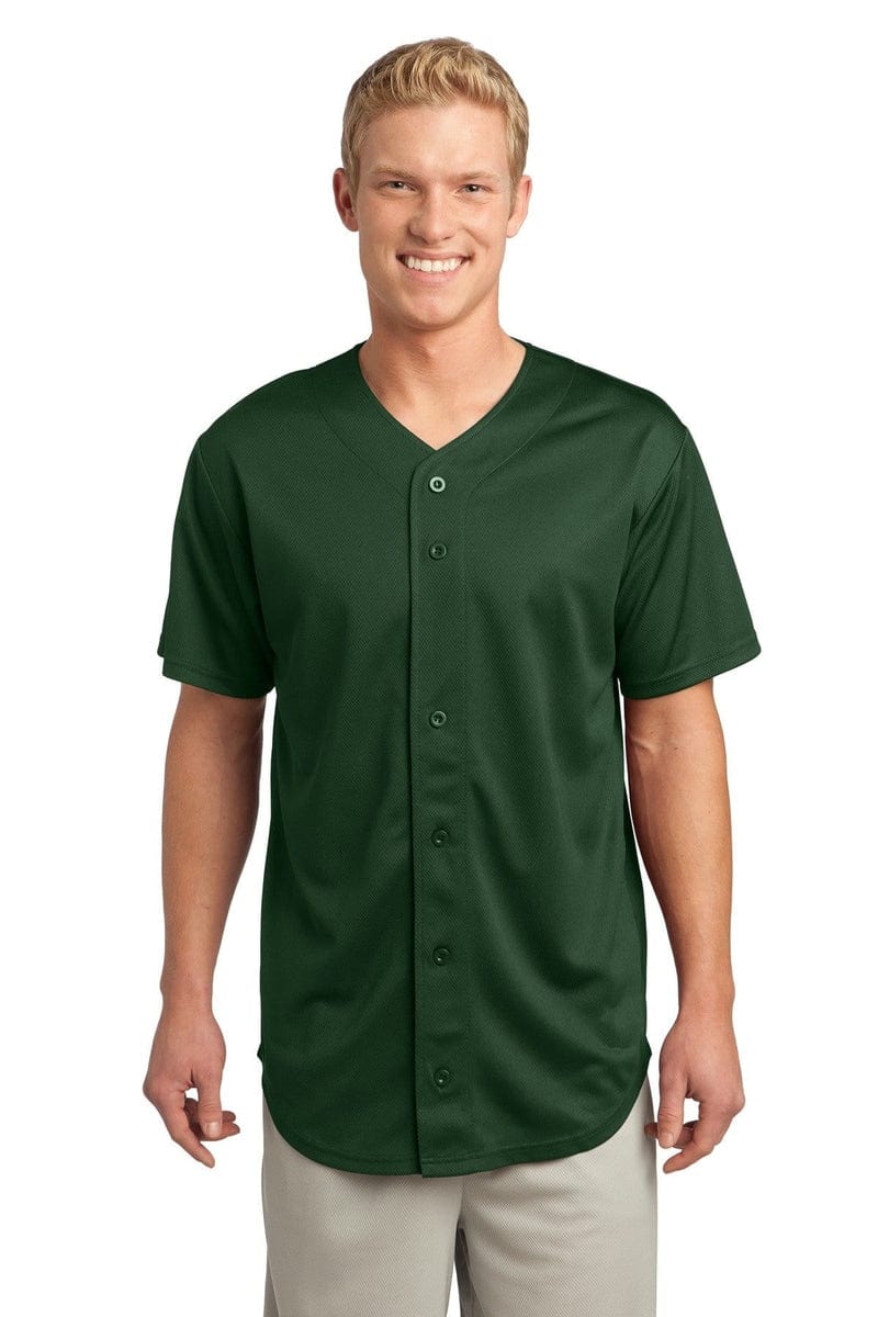 Sport-Tek ST220 PosiCharge Tough Mesh Full-Button Jersey in 