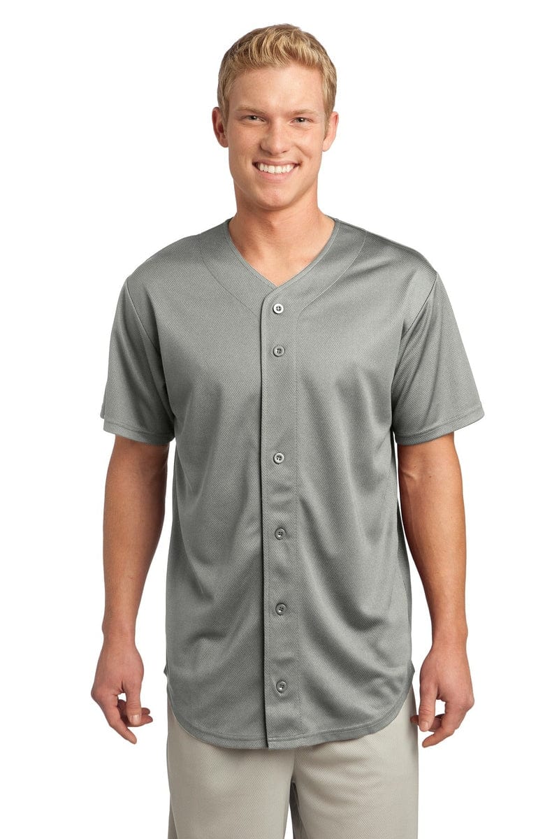 Sport-Tek ST220 PosiCharge Tough Mesh Full-Button Jersey in 